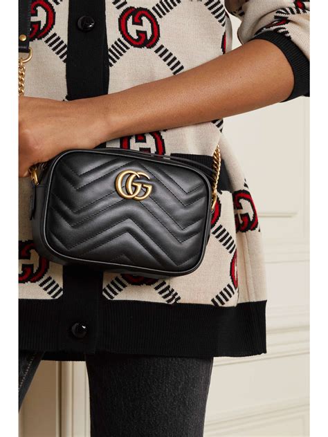 gucci marmont small vs mini camera bag|gucci marmont matelassé shoulder bag.